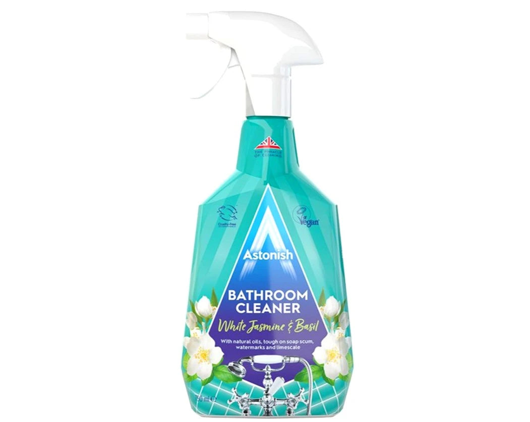 Astonish Bathroom Cleaner White Jasmine Basil 750ml | Affordable & Durable - Product Image Astonish Bathroom Cleaner White Jasmine Basil 750ml | Affordable & Durable - Product Image